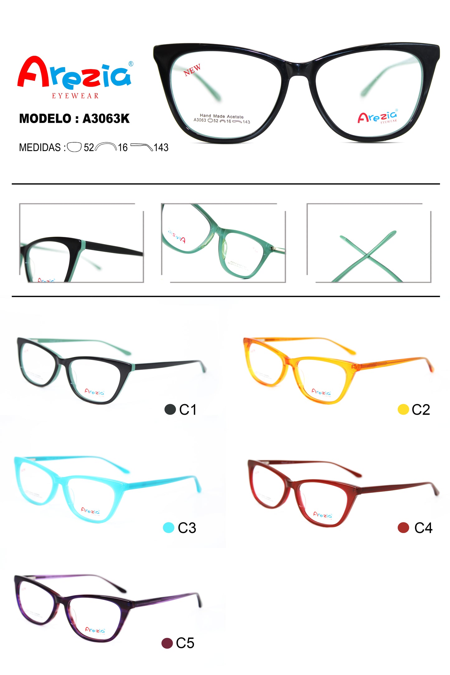 AREZIA ACETATO A3063K