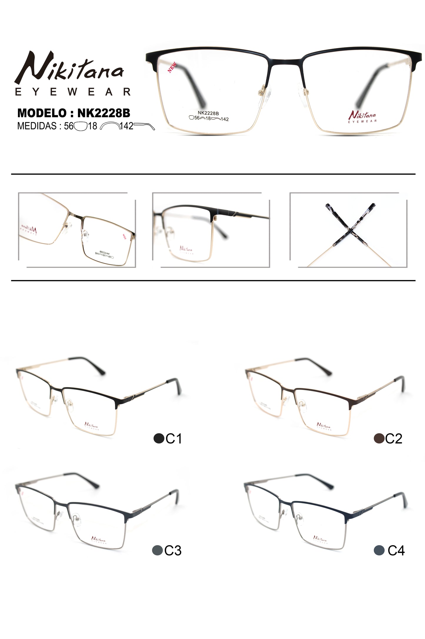 NIKITANA METAL NK2228B