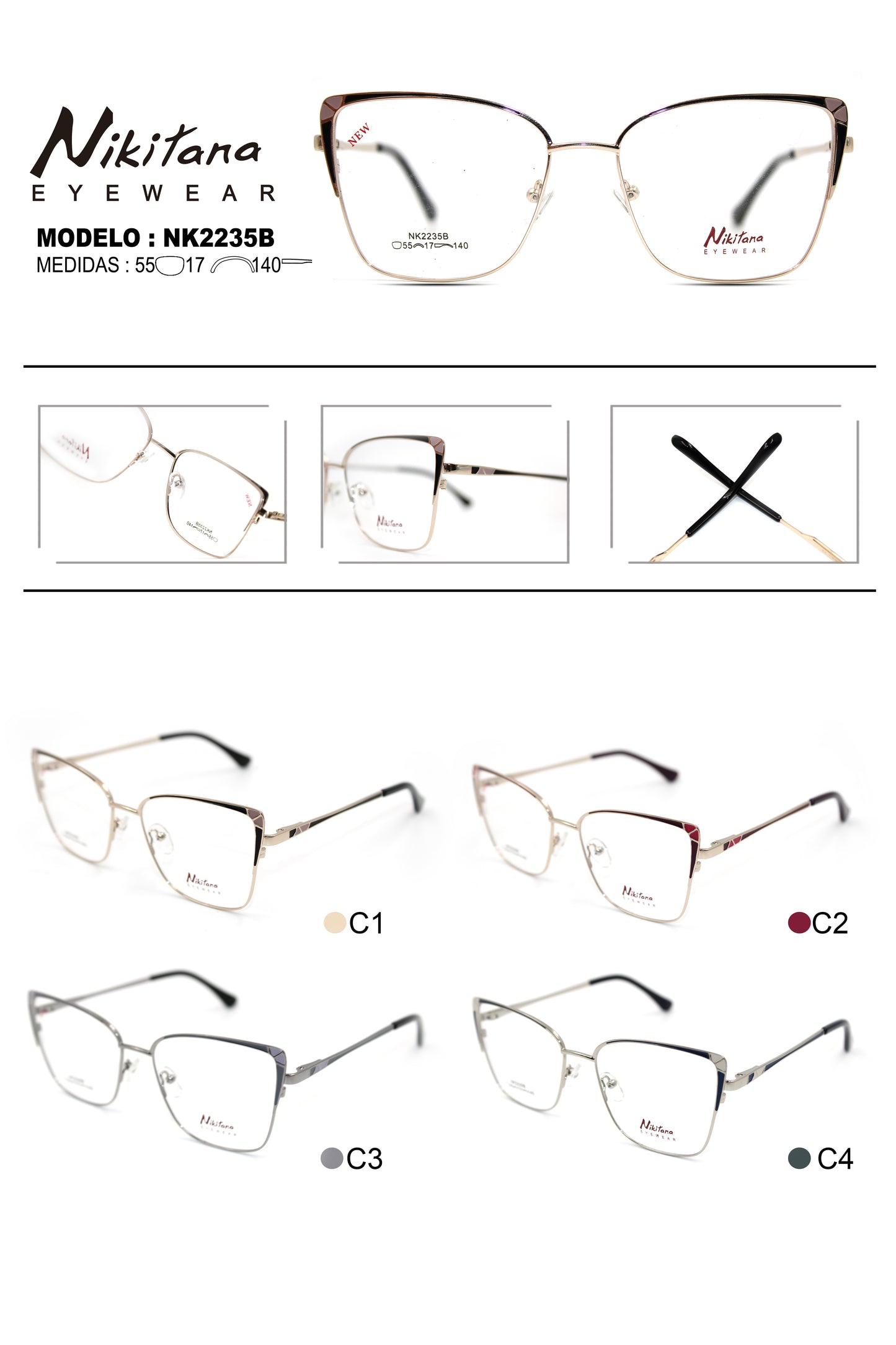 NIKITANA METAL NK2235B